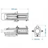 BRITEQ - BT-PROFILE COMPACT 3200K FOCO RECORTE 40W BRITEQ