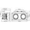 BRITEQ - BT-BLINDER2 IP CEGADORA 2x130W IP65 BRITEQ