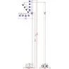 BRITEQ - BTI-AKKUPOLE BLACK POSTE ILUMINACIÓN LED 4x5W IP-64 BATERÍA DMX BRITEQ
