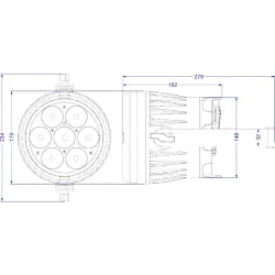 BRITEQ - BTI-AKKUBEAMER 7x15W RGBL IP65 BRITEQ (BATERÍA INCL.)