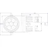 BRITEQ - BTI-AKKUBEAMER 7x15W RGBL IP65 BRITEQ (BATERÍA INCL.)