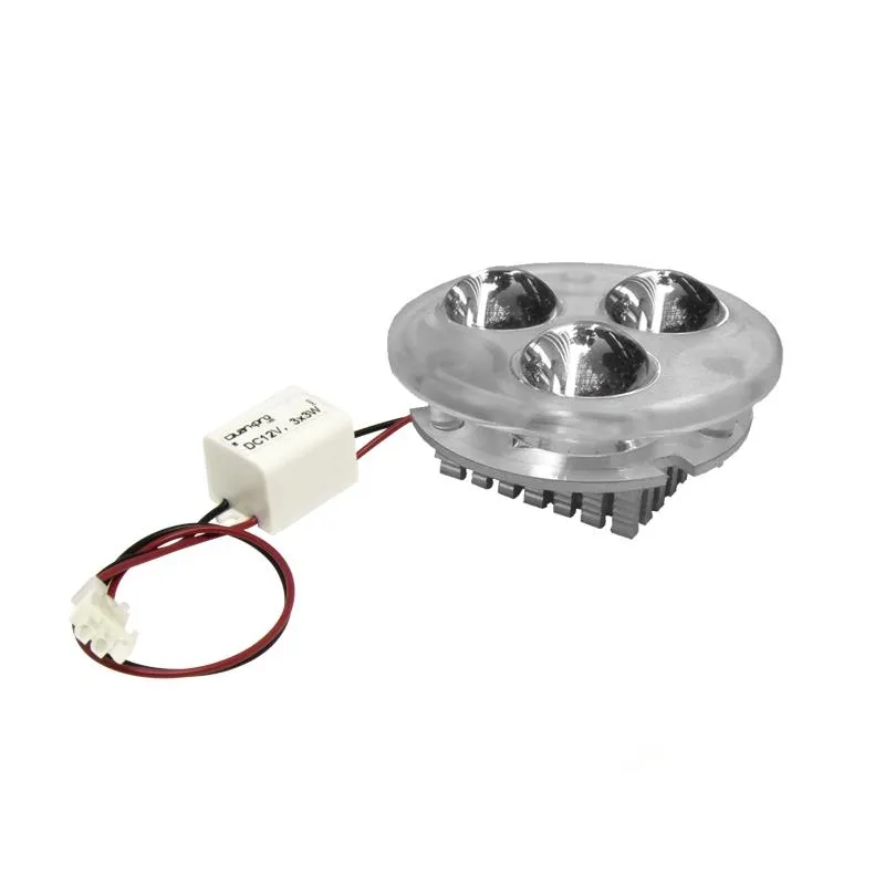QUARKPRO LED - TRISPOT LED 3x3W DC700mA 12V 3200k 45º BLANCO CÁLIDO