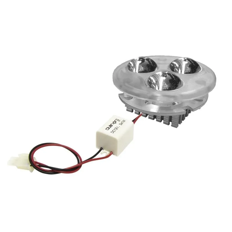 QUARKPRO LED - TRIFLOOD 3x1w DC350mA 45º BLANCO CÁLIDO