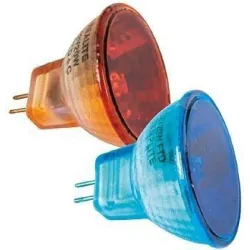 LÁMPARA DICROICA LLAMA VIRTUAL 12V 20W AZUL