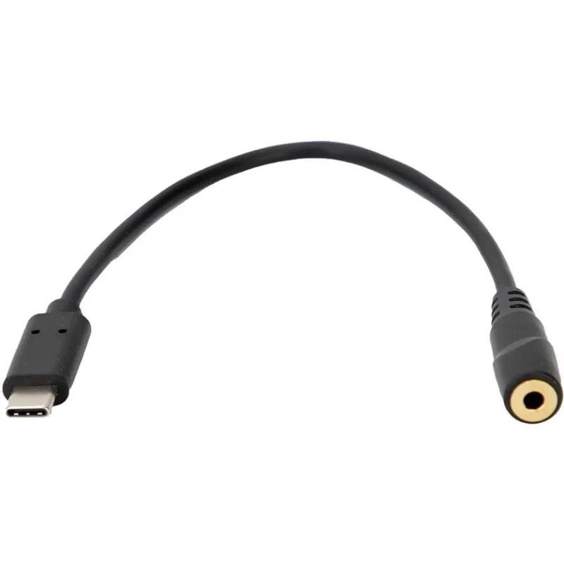 HILEC - CONVERTIDOR DIGITAL- ANALOGICO USB-C A MINI JACK 3,5 HEMBRA 15cm