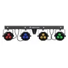 JBSYSTEMS - LIVESET2 BARRA 4x PROYECTORES RGB + 4 LEDS STROBO + TRÍPODE JBSYSTEMS