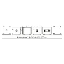 AUDIOCENTER - PRO-S5118A SUBWOOFER ACTIVO DSP 18" AUDIOCENTER