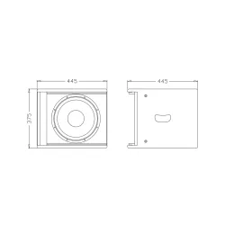 AUDIOPHONY - SLINE112SubW SUBWOOFER PASIVO 1 x 12" 350Wrms AUDIOPHONY