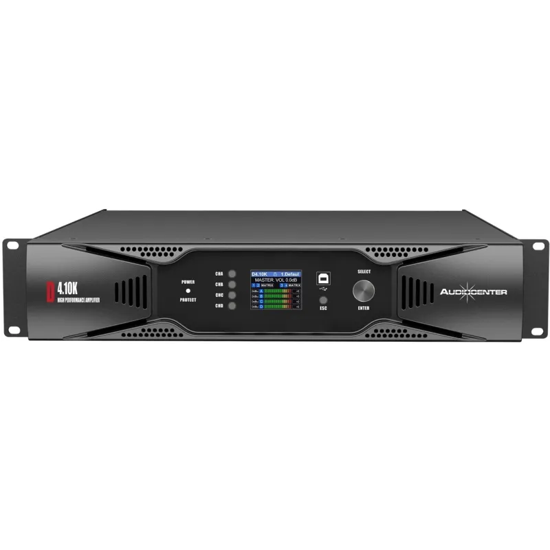 AUDIOCENTER - ETAPA POTENCIA DIGITAL DSP D4.10K 4 x 3000w 4Ohm AUDIOCENTER