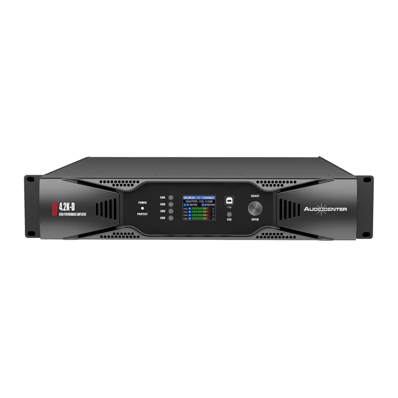 AUDIOCENTER - ETAPA POTENCIA DIGITAL DSP D4.2K 4 x 550w DANTE AUDIOCENTER