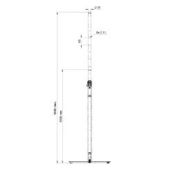 HILEC - TRÍPODE ALTAVOZ BASE CUADRADA BLANCO HILEC