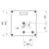 HILEC - TRÍPODE ALTAVOZ BASE CUADRADA BLANCO HILEC