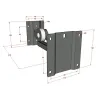 HILEC - SOPORTE ALTAVOCES PARED AJUSTABLE 15 kg