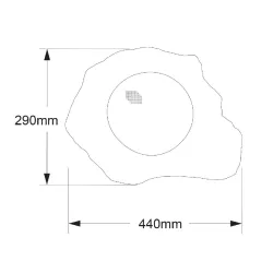 AUDIOPHONY - STONE60 ALTAVOZ PIEDRA GRANITO IP66 60W 8" 100V AUDIOPHONY
