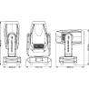 JBSYSTEMS - VANTA SPOT CABEZA MÓVIL LED 300W IP-65 JB SYSTEMS