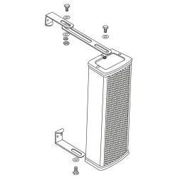 AUDIOPHONY - CLS440 COLUMNA 2 VÍAS 4x2.5" 20/40W 100V IP44 AUDIOPHONY