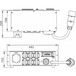 BRITEQ - PD-32SH DISTRIBUIDOR CORRIENTE BRITEQ