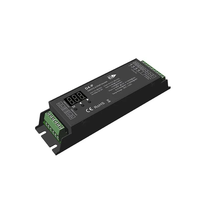 MAXLUM - D4-P DECODIFICADOR DMX-512 / RDM 1-4 CANALES