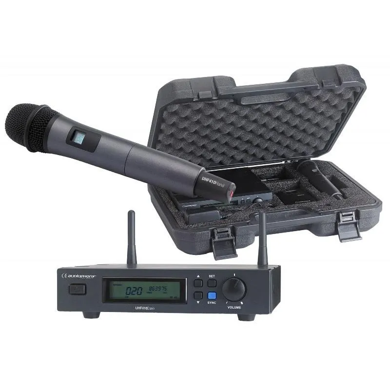 PACK MICROFONO INALAMBRICO UHF410-HAND AUDIOPHONY