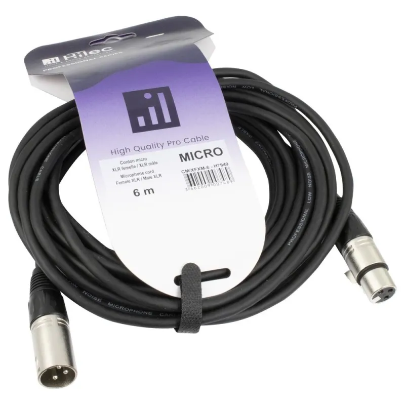 HILEC - CABLE XLR MACHO A XLR HEMBRA 6m HILEC