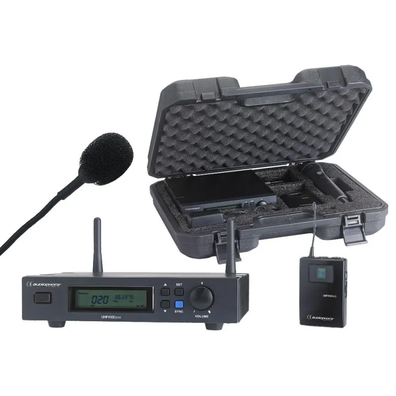 PACK MICROFONO INALAMBRICO UHF410-LAVA AUDIOPHONY