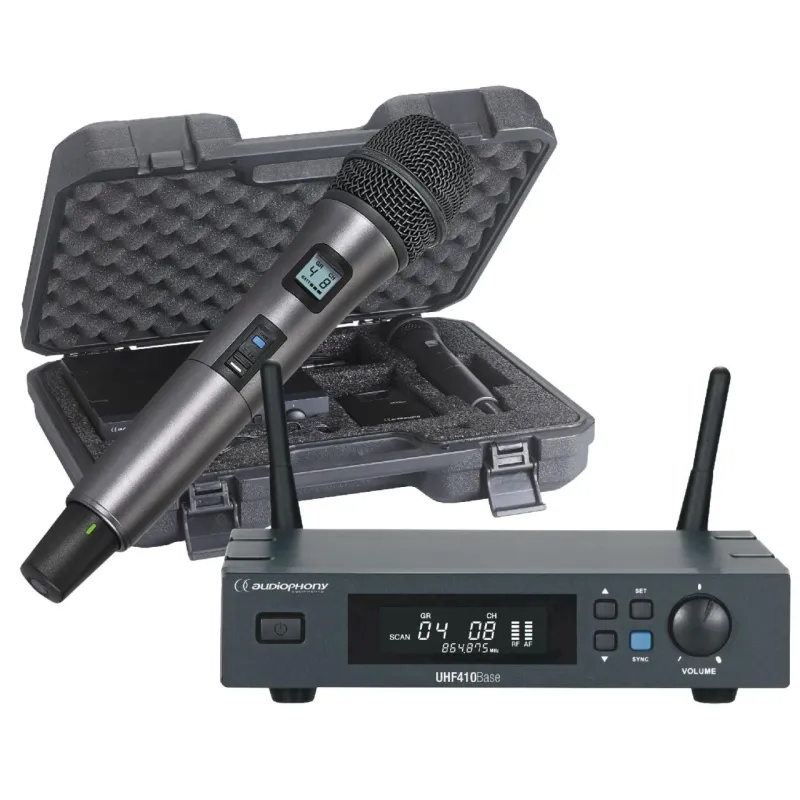 AUDIOPHONY - PACK UHF410 MICRÓFONO MANO F5 500MHz AUDIOPHONY