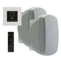 SISTEMA 2x30W MANDO AMPLIFICADOR + CAJAS ACUSTICAS
