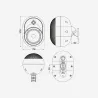 ALTAVOZ PASIVO 5\" 30W 100V IP-55 JAVA 530B AUDIOPHONY (PAREJA)