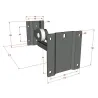 HILEC - SOPORTE ALTAVOCES PARED AJUSTABLE 15 kg
