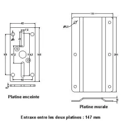 SOPORTE PARED ORIENTABLE BS/6.1 20KG  AUDIOPHONY
