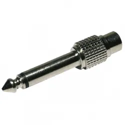 ADAPTADOR. RCA HEMBRA A JACK MONO ALUMINIO
