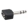 ADAPTADOR JACK, JACK 3.5 HEMBRA ST A JACK MACHO  6,35 ST