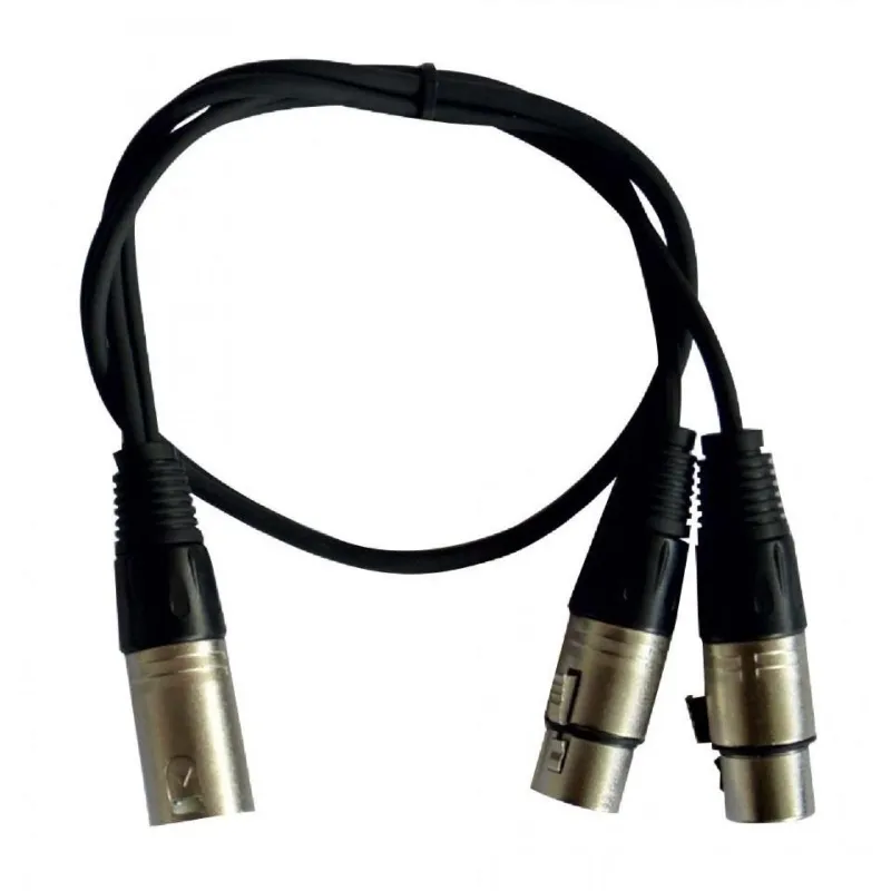 HILEC - CABLE 1 XLR MACHO A 2 XLR HEMBRA 0.60m HILEC