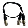 HILEC - CABLE 1 XLR MACHO A 2 XLR HEMBRA 0.60m HILEC