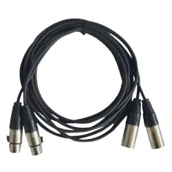 CABLE 2 XLR MACHO  A 2 XLR HEMBRA 1,50M HILEC