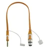 CABLE PLANO JACK 6.35 ST A XLR HEMBRA 0,5M HILEC