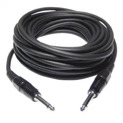 CABLE 1 JACK 6,35 MONO A 1 JACK ST 6,35 MONO 20M HILEC
