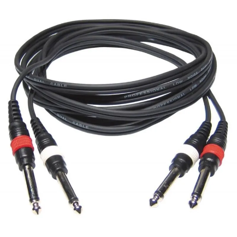 HILEC - CABLE 2 JACK 6.3 MONO A 2 JACK 6.3 MONO 6m HILEC