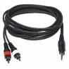 HILEC - CABLE 1 MINI JACK 3.5 ST A 2 RCA MACHO 1.5m HILEC