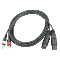 HILEC - CABLE 2 RCA MACHO A 2 XLR HEMBRA 1.5m HILEC
