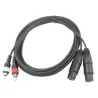 HILEC - CABLE 2 RCA MACHO A 2 XLR HEMBRA 1.5m HILEC
