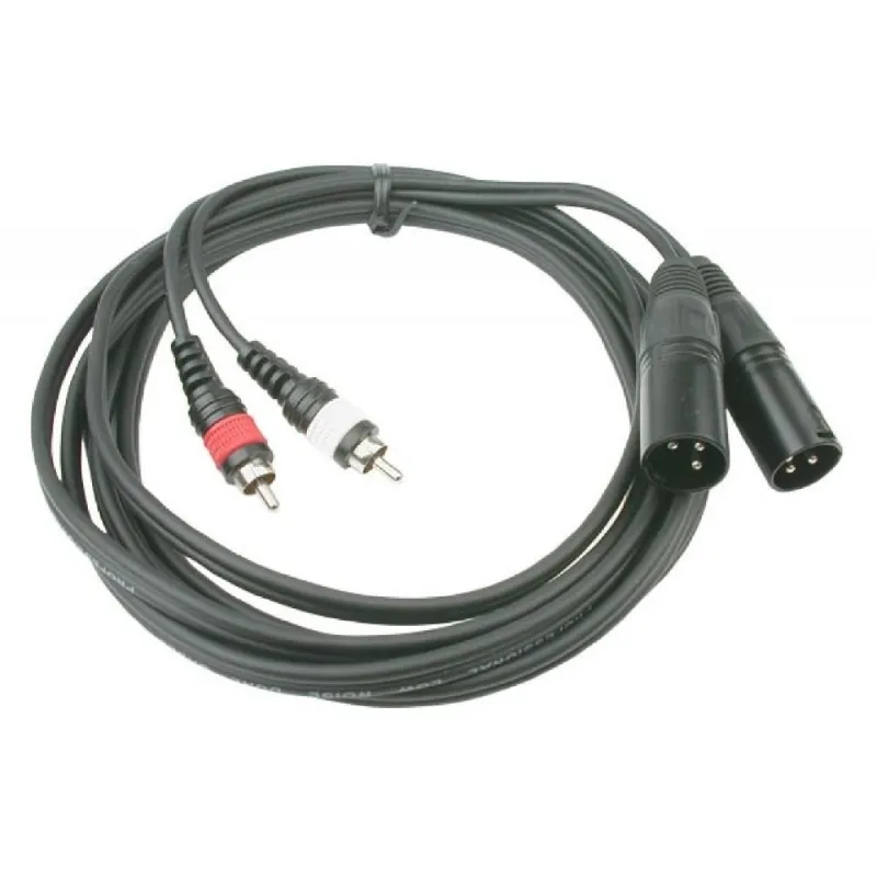 HILEC - CABLE 2 RCA MACHO A 2 XLR MACHO 1.5m HILEC