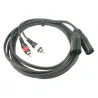 HILEC - CABLE 2 RCA MACHO A 2 XLR MACHO 3m HILEC