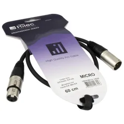 HILEC - CABLE XLR MACHO A XLR HEMBRA 0.60m HILEC
