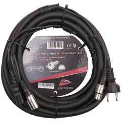 HILEC - CABLE COMBI AUDIO SCHUKO / XLR 5m JBSYSTEMS