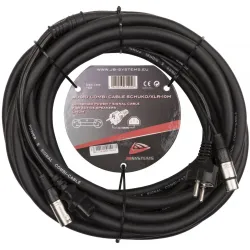 HILEC - CABLE COMBI AUDIO SCHUKO / XLR 10m JBSYSTEMS