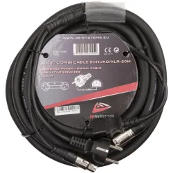 HILEC - CABLE COMBI AUDIO SCHUKO / XLR 20m JBSYSTEMS