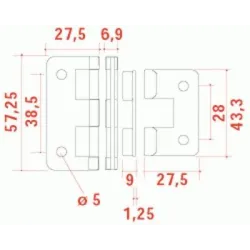 BISAGRA METALICA DESMONTABLE GRANDE AUDIOPHONY