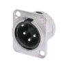JB-115 NC-3-MD CONECTOR XLR BASE MACHO NEUTRIK