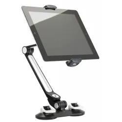 MEDIASTAGE4 SOPORTE TABLET DOBLE VENTOSA HILEC
